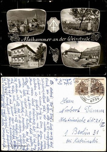 Ansichtskarte maikammer stadt - ansichtskarte,