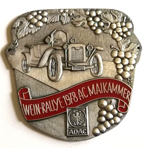 Plakette wein rallye 1978 - plakette, ac